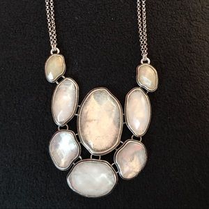 🍀 Lucky Brand Faceted Stone Bib Necklace 🍀